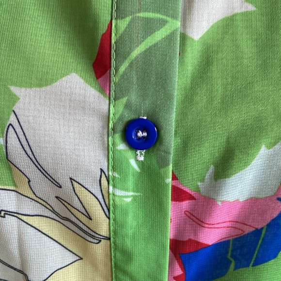 Women's Shirt Button Down Colorful Blouses Long Sleeve Floral Print new - Picture 6 of 6